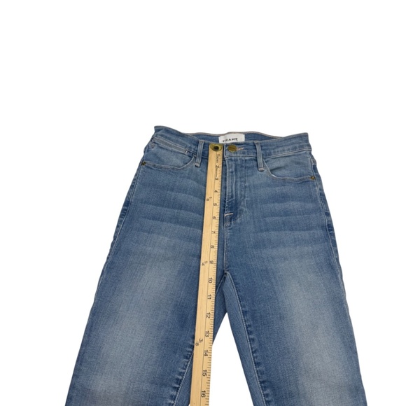 Frame Le High Skinny Jeans Light Wash Europa Stretch Denim Size 25 - Picture 12 of 13